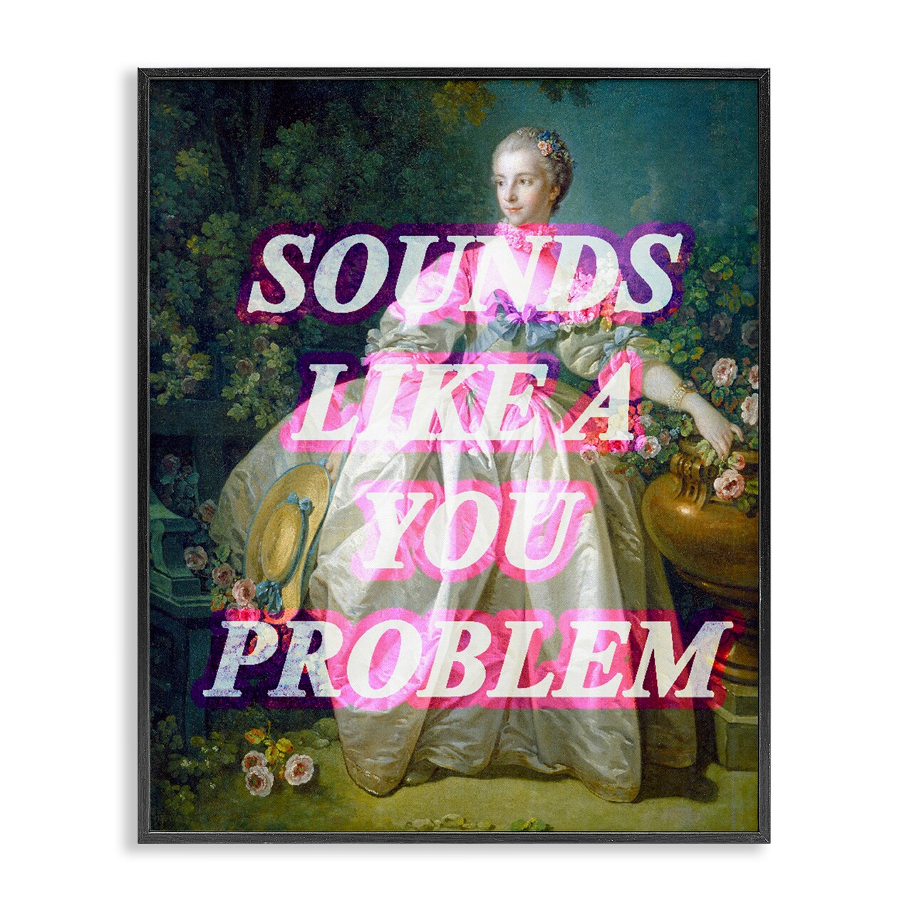 Stupell Industries Sounds Like A You Problem Framed Giclee, design by Lil' Rue